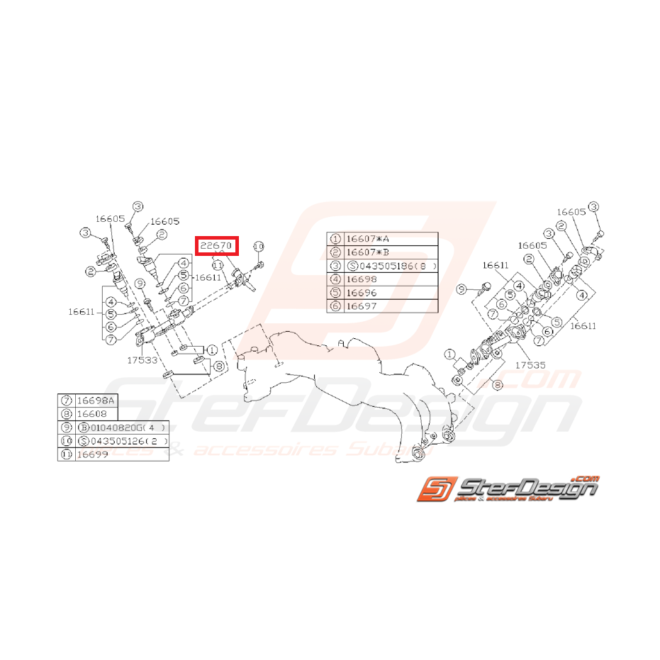 Régulateur de pressions d’essence impreza GT 1993 à1996 Régulateur de pressions d’essence impreza GT 1993 à1996