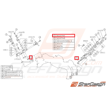 Joint Isolant Injecteur de Carburant Origine Subaru GT 93 - 96