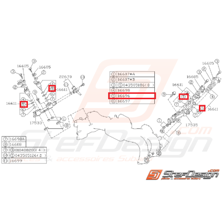 Joint d'injecteur GT 93-98