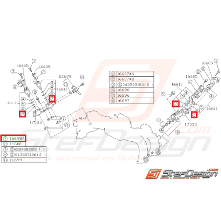 Joint torique injecteur GT 93-96