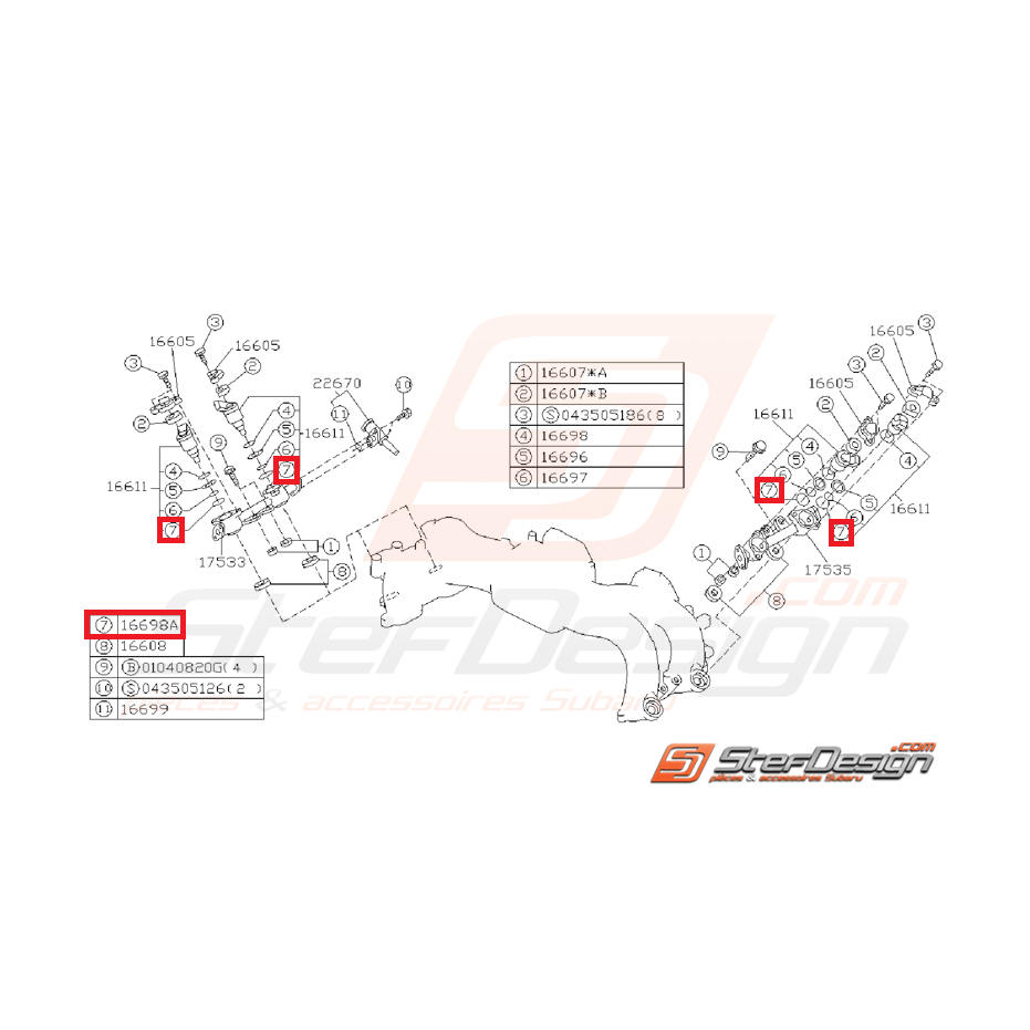 Joint torique injecteur GT 93-96 Joint torique injecteur GT 93-96
