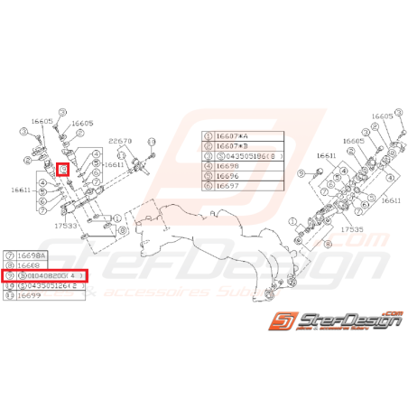 Vis boite de vitesse STI 01-05