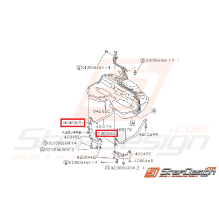 Vis Collerette Reservoir de Carburant Origine Subaru GT 1993 - 1996 