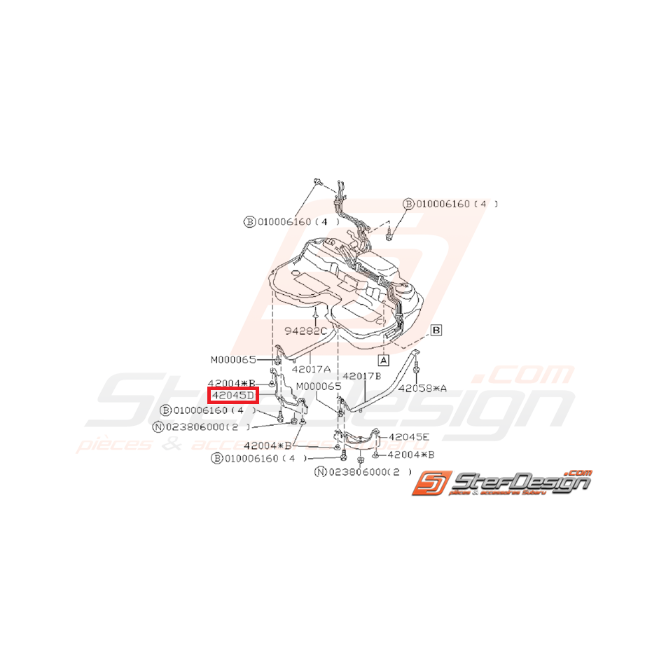 Protection Côté Droit Reservoir de Carburant Origine Subaru GT 1993 - 1996 Protection Côté Droit Reservoir de Carburant Origine Subaru GT 1993 - 1996