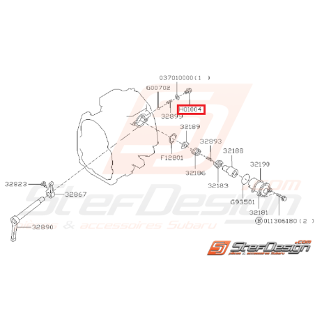 Bouchon Système de Fourchette Origine Subaru GT 1993 - 1998