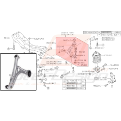 Triangle avant pour subaru impreza STI 2016