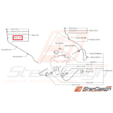 Clapet anti-retour lave glace SUBARU WRX/STI 01-05