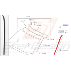 Moulure de pare-brise avant pour subaru Forester SF5