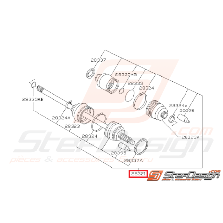 Cardan avant subaru GT 93-99