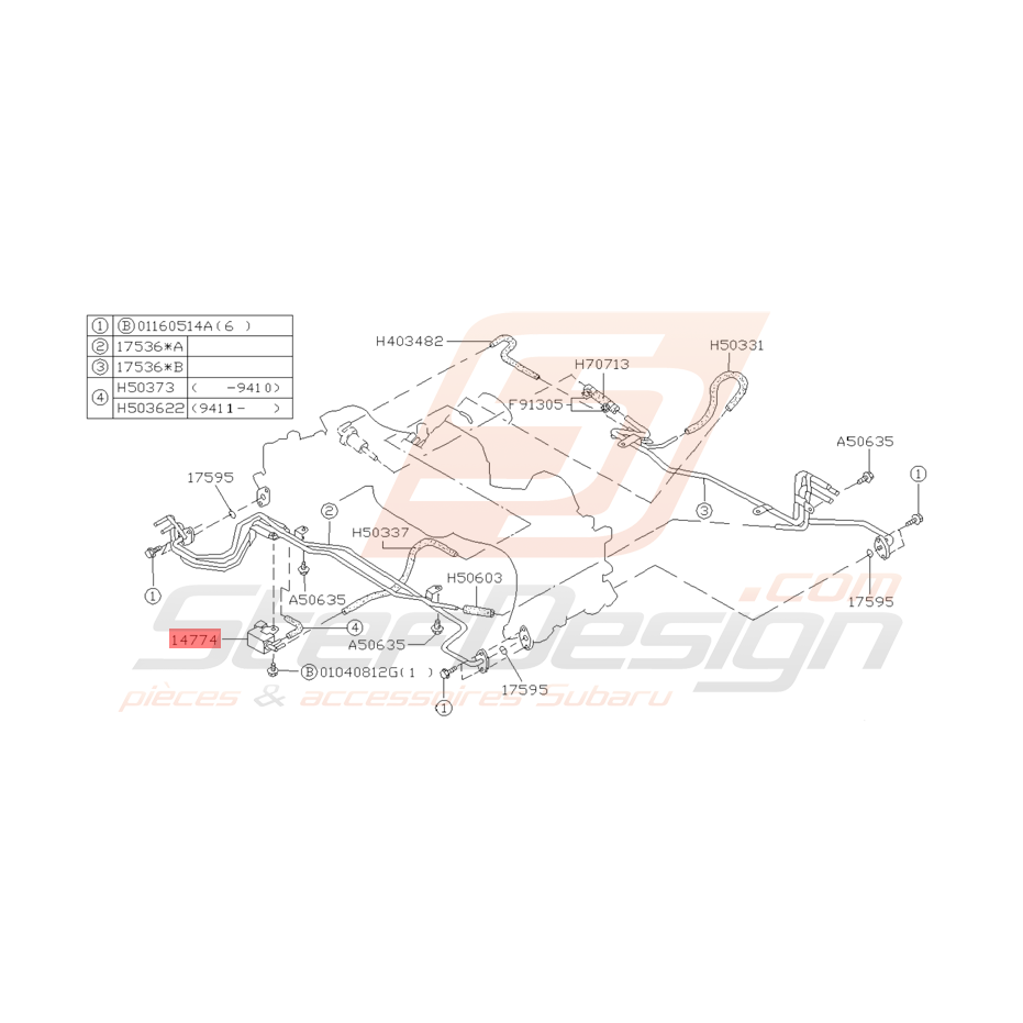 Valve Solénoïde Origine Subaru GT 1994 - 1996