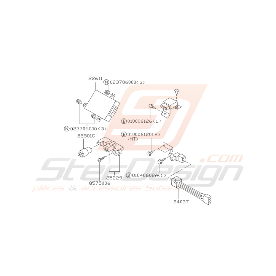 Ensemble Relais et Sonde Origine Subaru GT 1993 - 2000