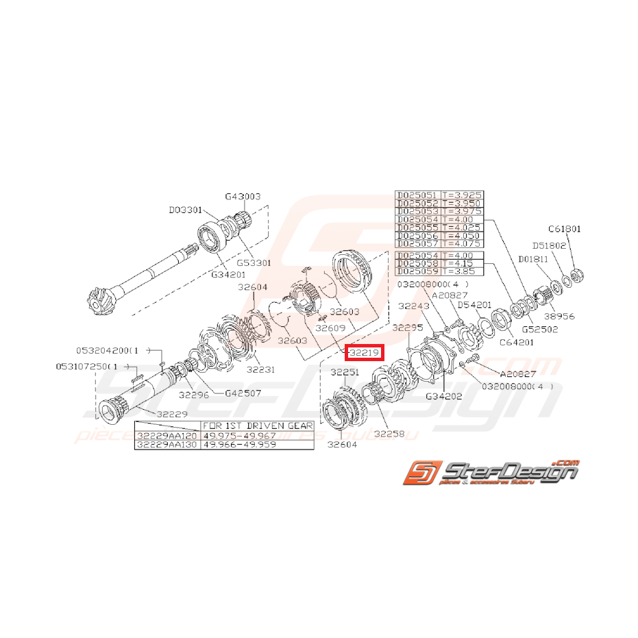 Baladeur 1/2 Origine Subaru GT 1993 - 1995