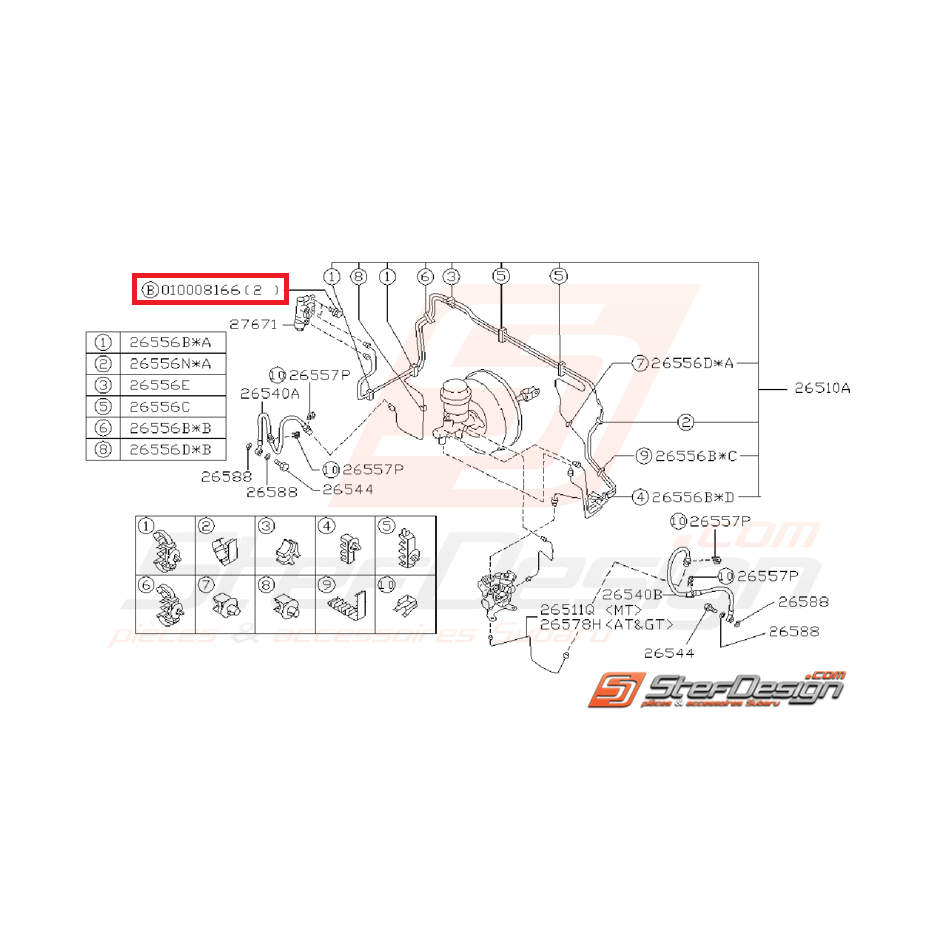 Vis de levier de vitesse WRX/STI 01-07