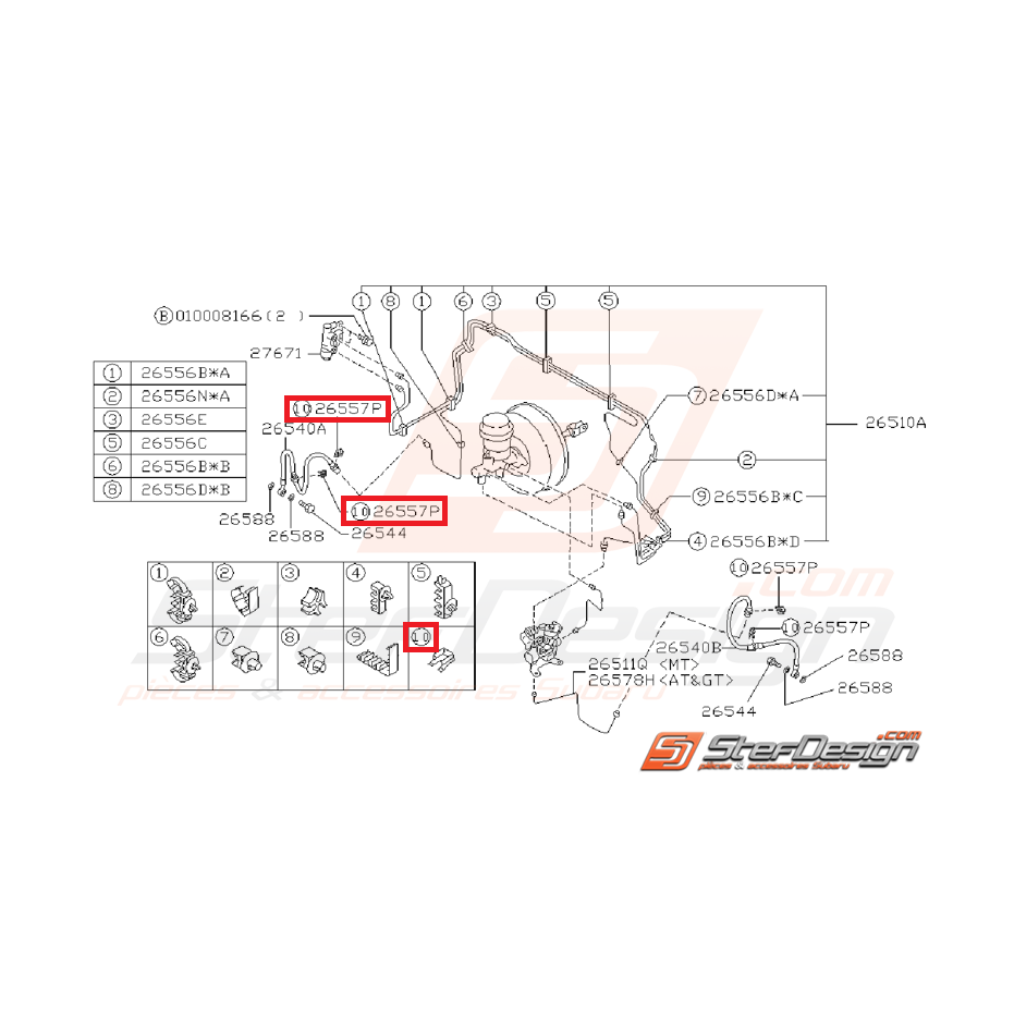 agrafe durite de frein