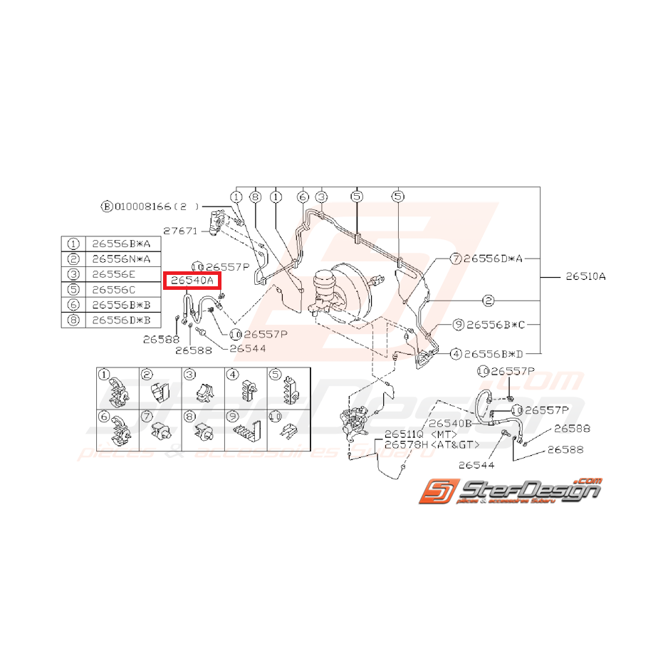 Durite Frein Avant Droit Origine Subaru GT 1993 - 1996 Durite Frein Avant Droit Origine Subaru GT 1993 - 1996