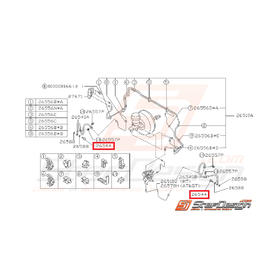 Vis banjo d'étrier de frein arrière origine SUBARU GT 93-00 Vis banjo d'étrier de frein arrière origine SUBARU GT 93-00