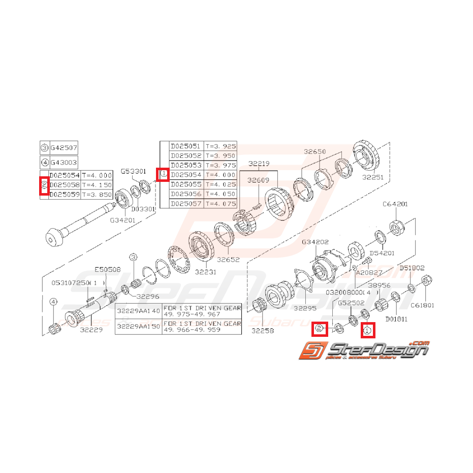 Rondelle pour Roulement de Butée Origine Subaru GT 1993 - 1995 Rondelle pour Roulement de Butée Origine Subaru GT 1993 - 1995