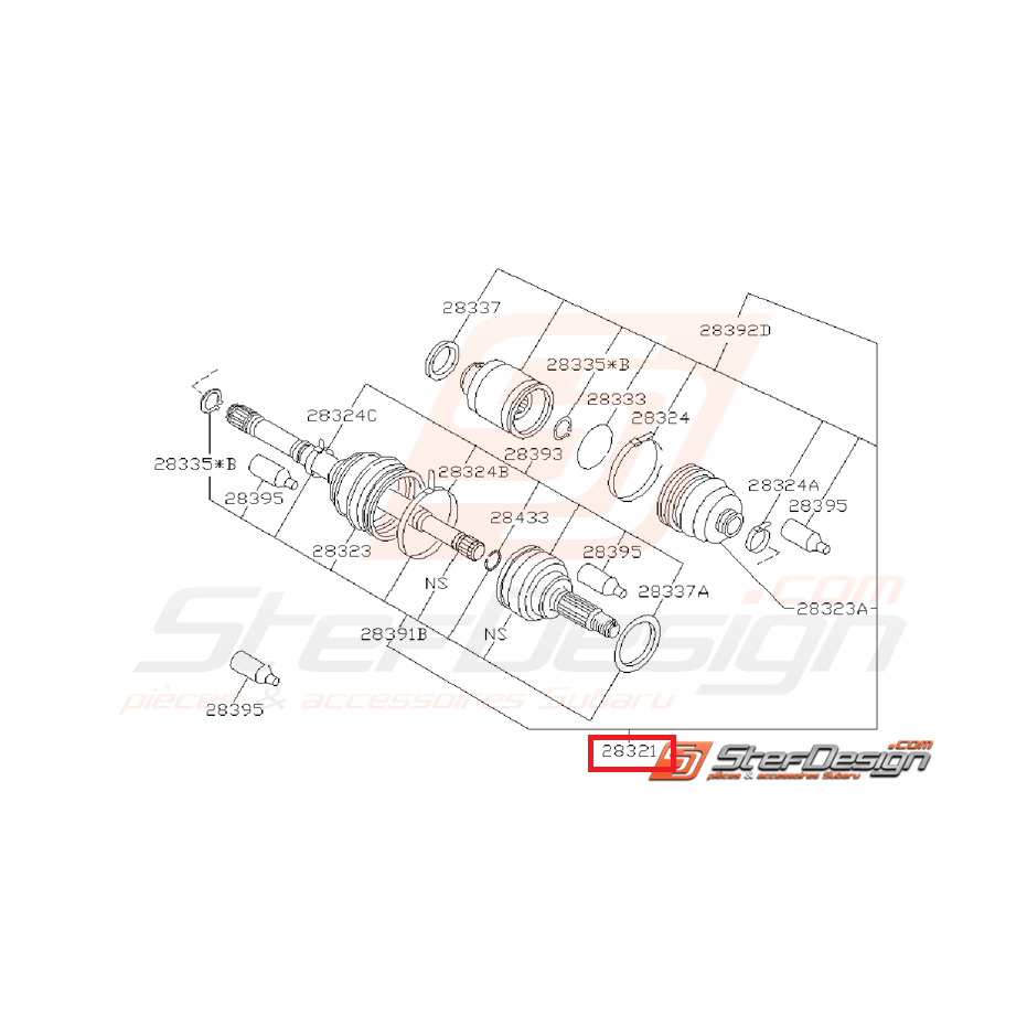 Cardan avant avec ABS GT 98-00
