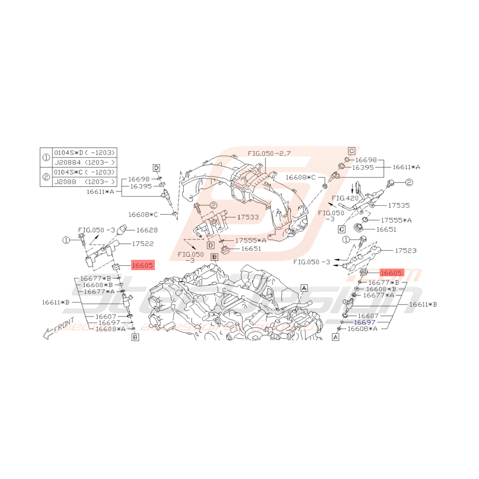 Fixation Injecteur Origine Subaru BRZ Toyota GT86 2012 - 2016