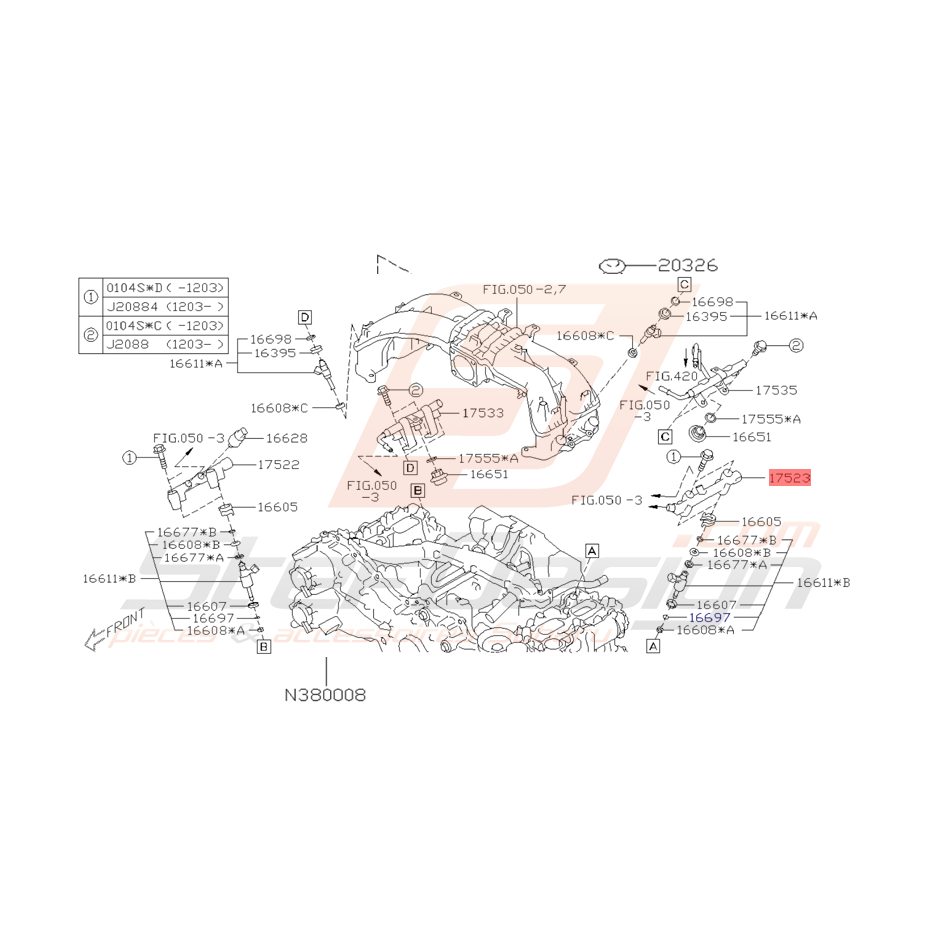 Tuyau Carburant côté Gauche Origine Subaru BRZ Toyota GT86 12 - 16