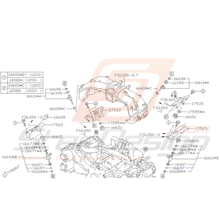 Joint injecteur Subaru WRX STI 01 - 14 BRZ Toyota GT86 12 - 16