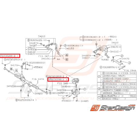 Goupille de rotule de suspension / direction