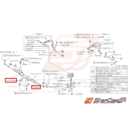 Bride de fixation de crémaillère origine GT 94-00 et P1