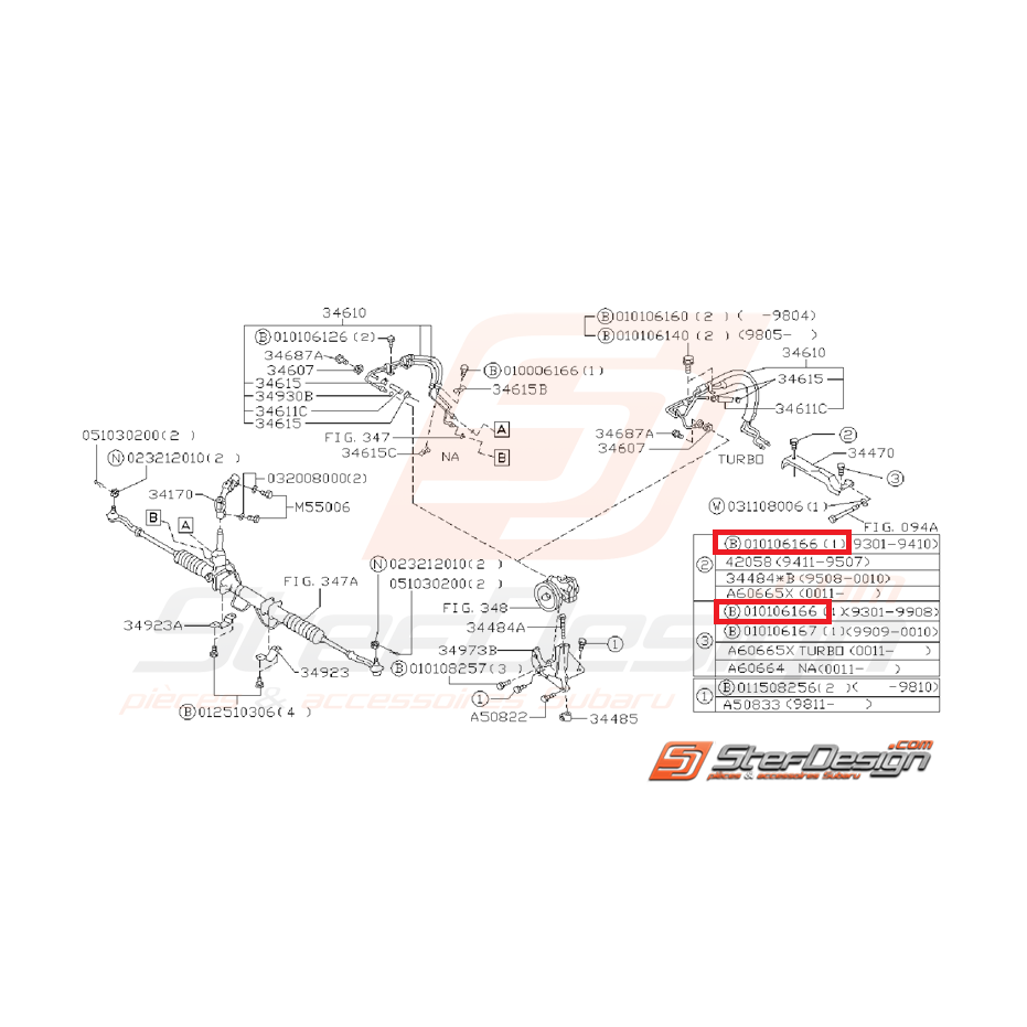 Vis soufflet levier de vitesse WRX/STI 01-07