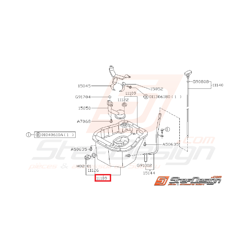 Carter d'huile origine 2.0L GT 93-00 WRX/STI 01-05 (EJ20)
