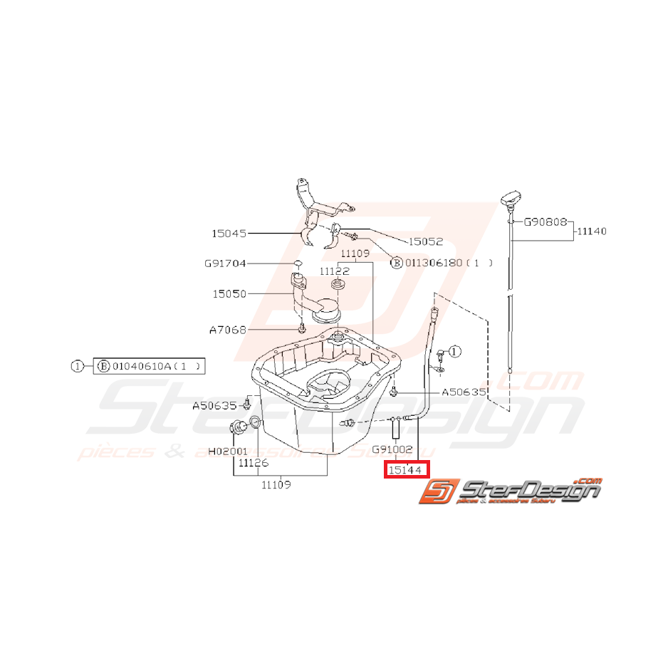 Support de jauge à huile subaru GT 93-00 WRX/STI 01-07 Support de jauge à huile subaru GT 93-00 WRX/STI 01-07
