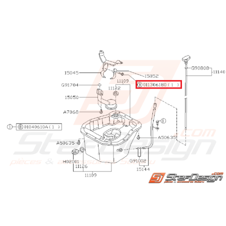 Vis Systeme de Fourchette Origine Subaru GT 1993 - 1998