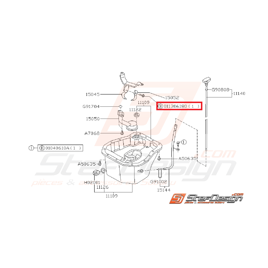 Vis Systeme de Fourchette Origine Subaru GT 1993 - 1998