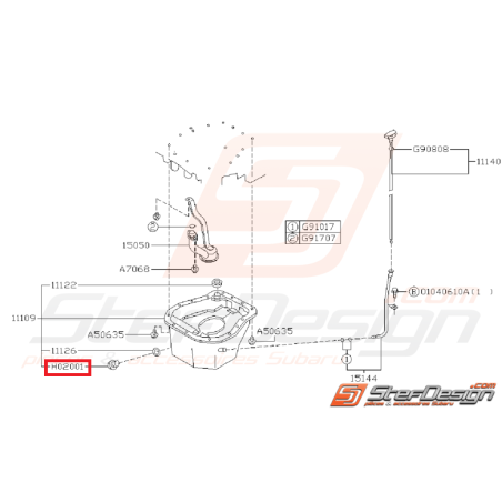 Bouchon Carter D'huile Origine Subaru GT 93 - 00 WRX / STI 01 - 14