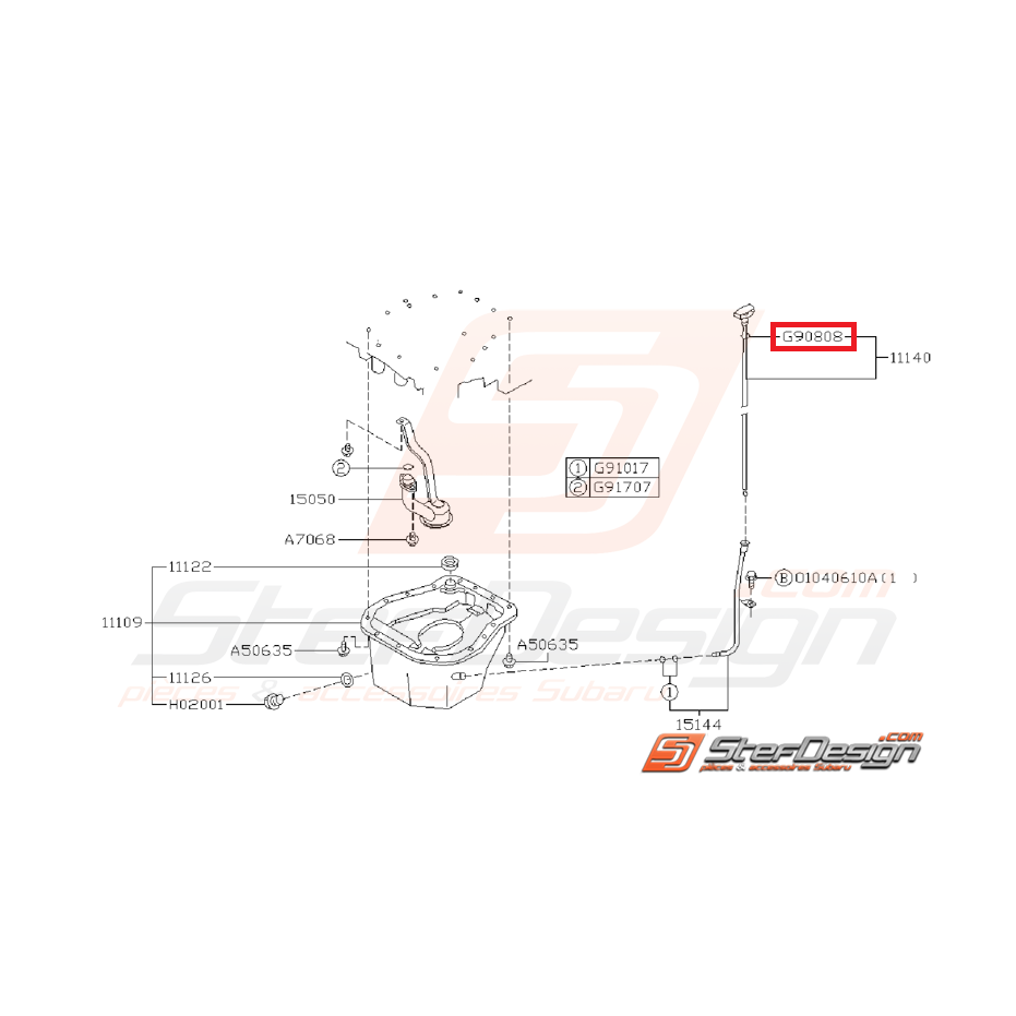 Joint torique de jauge a huile SUBARU BRZ / TOYOTA GT 86
