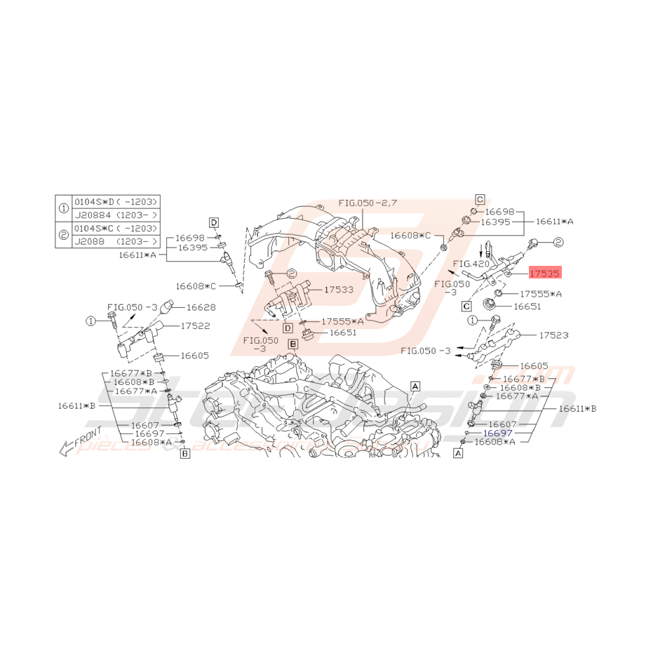 Tuyau de Carburant Origine Subaru BRZ et Toyota GT86 2012 - 2016