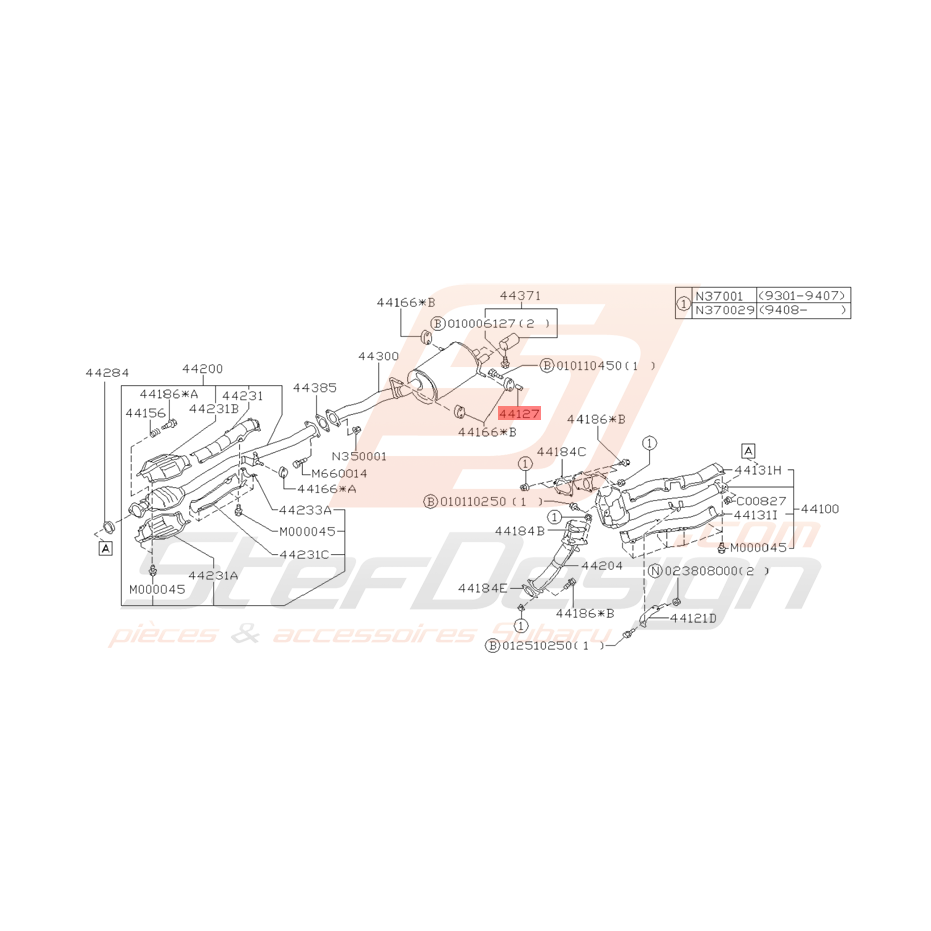 Entretoise Origine Subaru GT 1993 - 2000