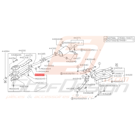 Attache Origine Subaru GT 1993 - 2000