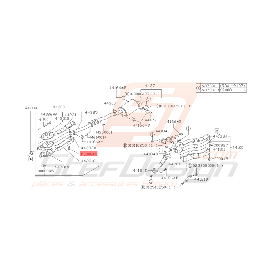 Vis Collerette Origine Subaru GT Vis Collerette Origine Subaru GT