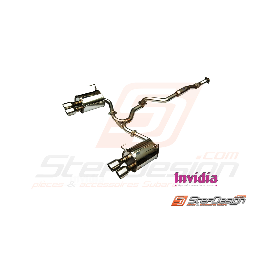 Cat-back INVIDIA Q300 pour Impreza STI 2011-2019