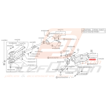 Couvercle de protection Origine Subaru GT 1999 - 2000