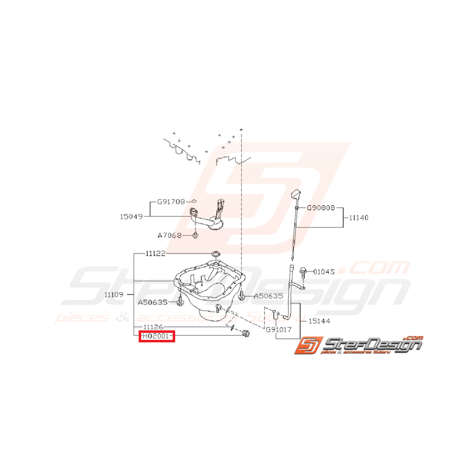 Bouchon Carter D'huile Origine Subaru GT 93 - 00 WRX / STI 01 - 14