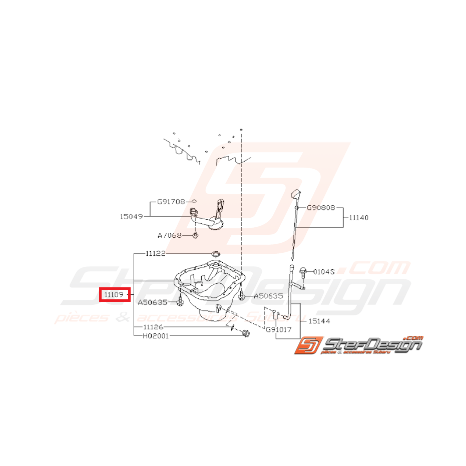 Carter d'huile origine 2.5L WRX/STI 06-16 (EJ25) Carter d'huile origine 2.5L WRX/STI 06-16 (EJ25)
