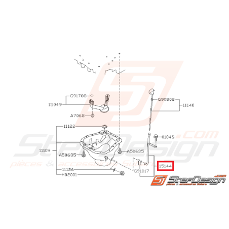 Support de jauge à huile subaru GT 93-00 WRX/STI 01-07