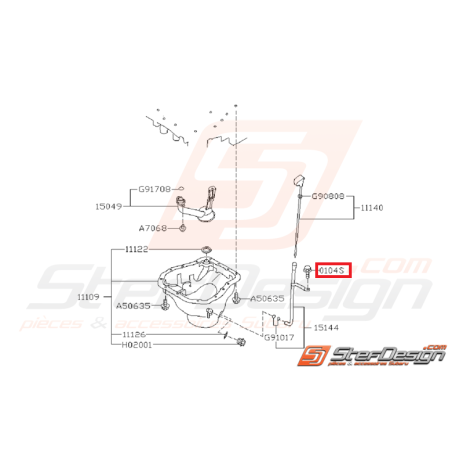 Boulon de fixation de carter d'huile SUBARU BRZ 12/03/13 / TOYOTA GT 86 Boulon de fixation de carter d'huile SUBARU BRZ 12/03/13 / TOYOTA GT 86