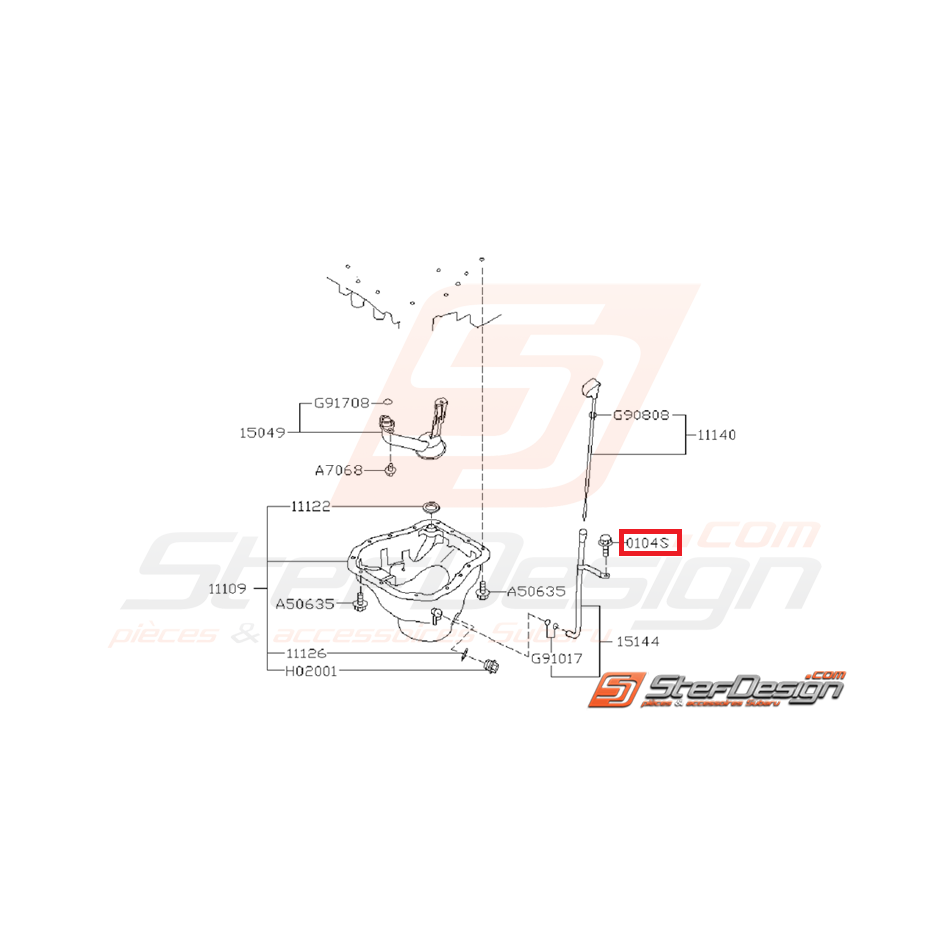 Boulon de fixation de carter d'huile SUBARU BRZ 12/03/13 / TOYOTA GT 86