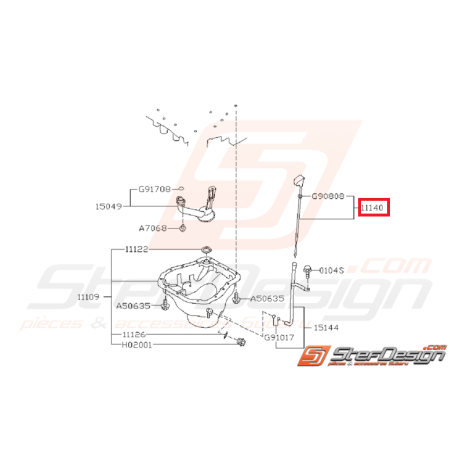 Jauge à huile moteur 2.5L WRX et STI