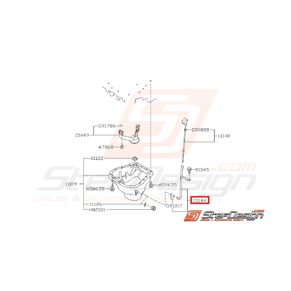 Support de jauge a huile subaru WRX/STI 08-15 Support de jauge a huile subaru WRX/STI 08-15