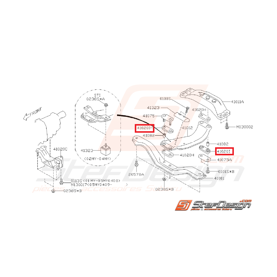 Plaque caoutchouc support de boite origine subaru WRX/STI 01-14 Plaque caoutchouc support de boite origine subaru WRX/STI 01-14