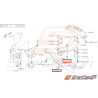 Écrou traverse de renfort pare-choc WRX/STI 01-05 Écrou traverse de renfort pare-choc WRX/STI 01-05