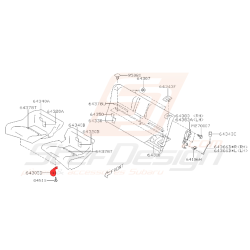 Support de siège arrière pour subaru BRZ